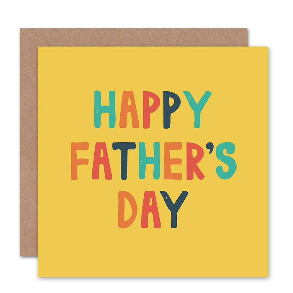 image 1 of Fathers Day Block Bold Colour Dad Card