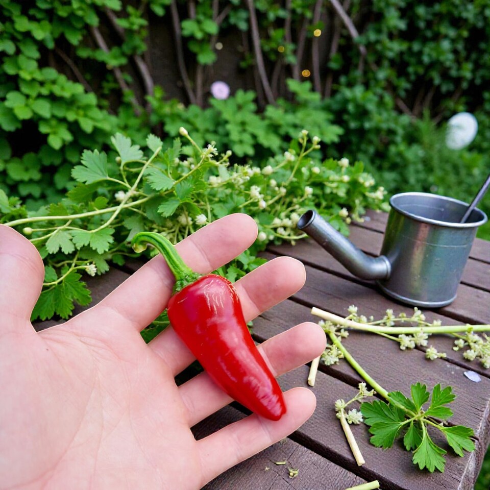 image 1 of Carbeth Plants Chilli Pepper Fresno Vegetable Plant - 9cm Pot - Easy Grow Kitchen Garden