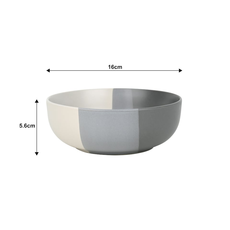 image 1 of 16pc 3tone Dipped Grey Set