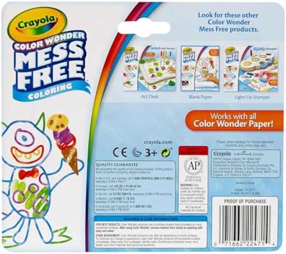 image 1 of Crayola Color Wonder Classic Mini Markers 10 Count