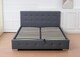 image 3 of The Oslo Grey Linen Tufted Ottoman Bed Frame - King | Grey | King