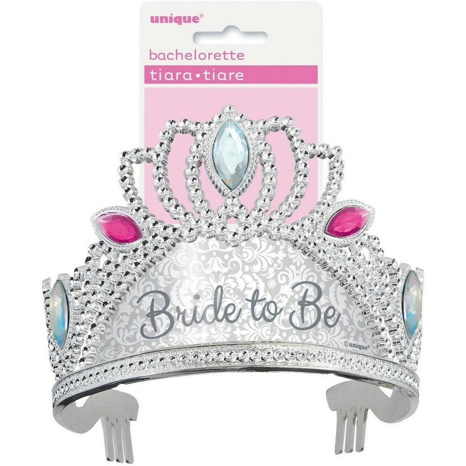 image 1 of Unique Party Bride To Be Tiara - Silver - One Size Silver