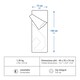 image 3 of Decathlon 15°C camping sleeping bag Azpenaz