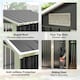 image 5 of Outsunny 5ft x 4.3ft Outdoor Metal Storage Shed with Sliding Door Sloped Roof