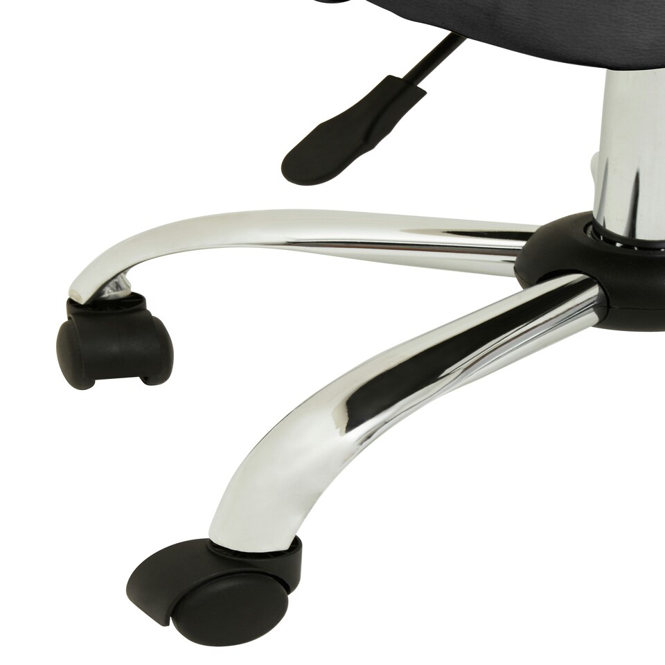 image 1 of Interiors by Premier Brent Grey Leather Effect Home Office Chair