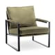 image 1 of Velvet Sage Green Graziana Accent Chair