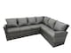image 3 of Fimous 10 Seater Garden Outdoor Rattan Furniture Set Rattan Corner Sofa Oblong Dining Table with Armchair 3 Footstools Dark Grey Mixed