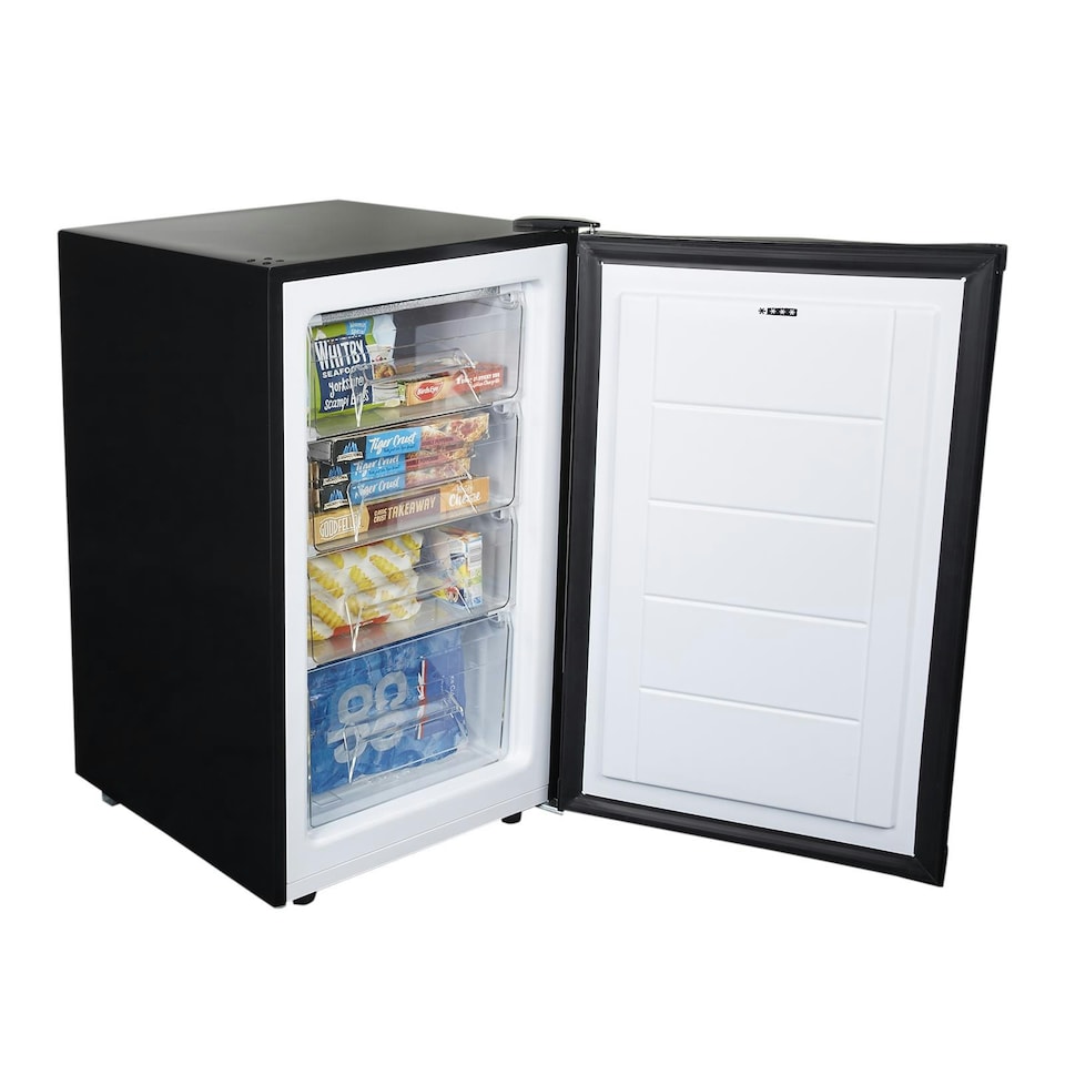 image 1 of SIA UCF50BL/E 50cm Black Freestanding Under Counter Freezer 80L Black