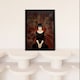 image 2 of Arachnophilia Oil Red Woman Arachnid Spider Black Framed Wall Art Print A4