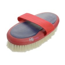 HySHINE Pro Groom Goat Hair Body Brush - Navy/Red - One Size