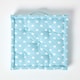 image 3 of Homescapes Cotton Blue Stars Floor Cushion - 40 x 40 cm | Blue | 40 x 40 cm