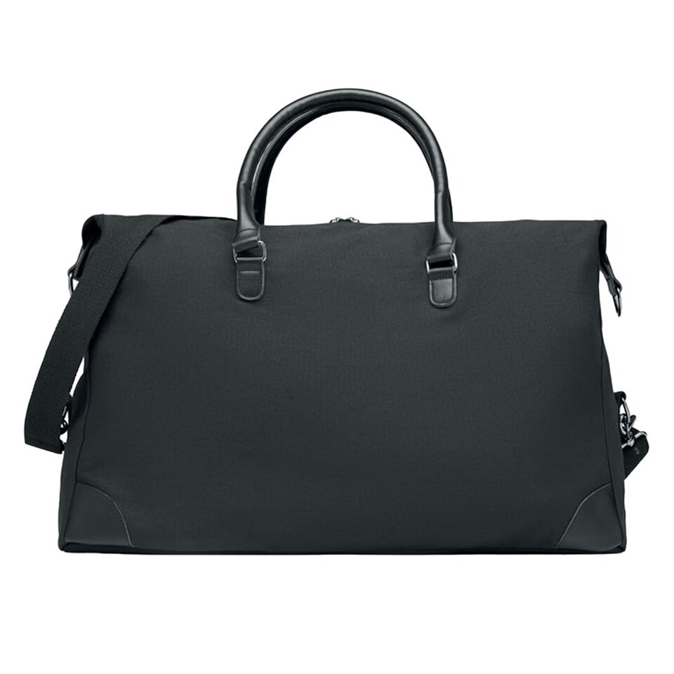 image 1 of MidOcean Monaco Canvas Weekend Bag - Black - One Size Black