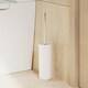 image 2 of Cosmic Toilet Brush Holder w/ Pitch Screws & Durable Brass for Bathroom, Silver