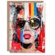 image 1 of Beautiful Vintage Lady Shades Street Graffiti Him Her Birthday Card