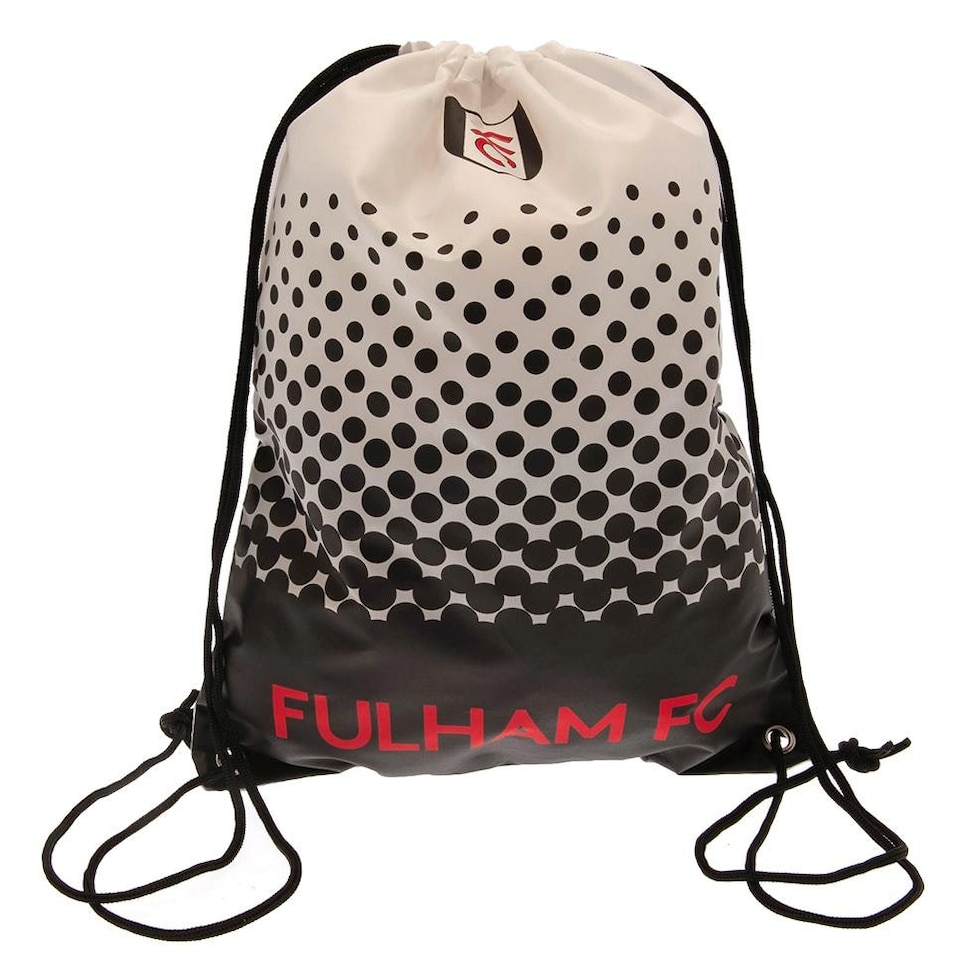 Fulham FC Fade Drawstring Bag - Black/White/Red - One Size | Multi | One Size