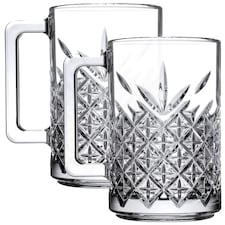 Glass Mugs Cups 315ml | Clear | 2