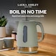 image 4 of Laura Ashley Sage Leaf Electric Kettle 1.7L - Energy Saving Kettles Electric Fast Boil Quiet Jug Kettle