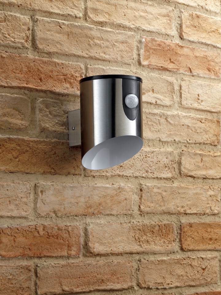 image 1 of Auraglow Battery Powered PIR Motion Sensor Wall Light - HIXON | Brown