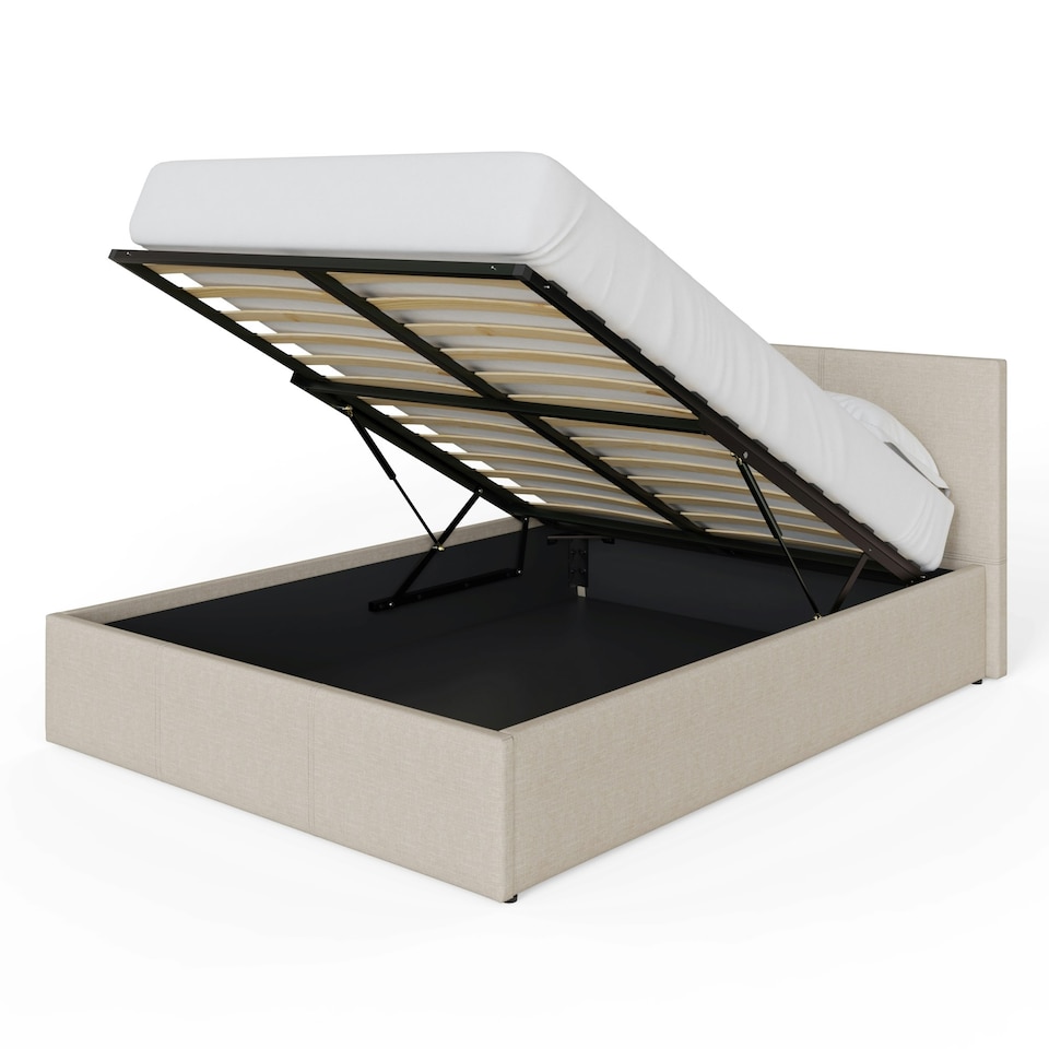 image 1 of GFW End Lift Ottoman Storage Bed King - Natural