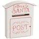 image 1 of HOMCOM Christmas Post Box Wall Mounted Santa Mailbox for Xmas Decoration