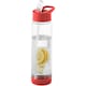 image 1 of Bullet Tutti Frutti Bottle With Infuser - Transparent/Red - 25.9 x 7.1 cm