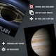 image 4 of Set of 4 NASA Our Solar System Planets Mars Jupiter Saturn Images Wall Art Print A4
