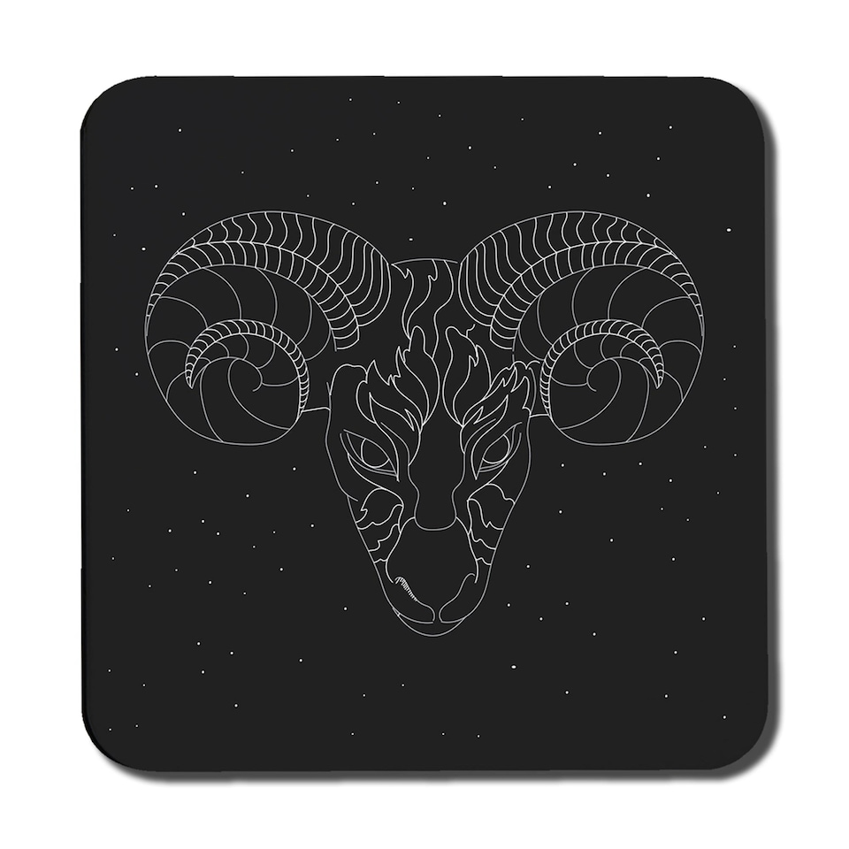Aries zodiac sign (coaster)