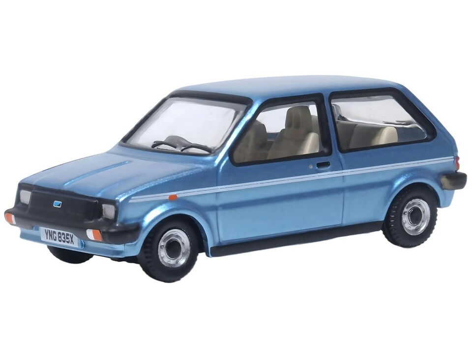 Oxford Diecast Austin Mini Metro Denim Blue Metallic