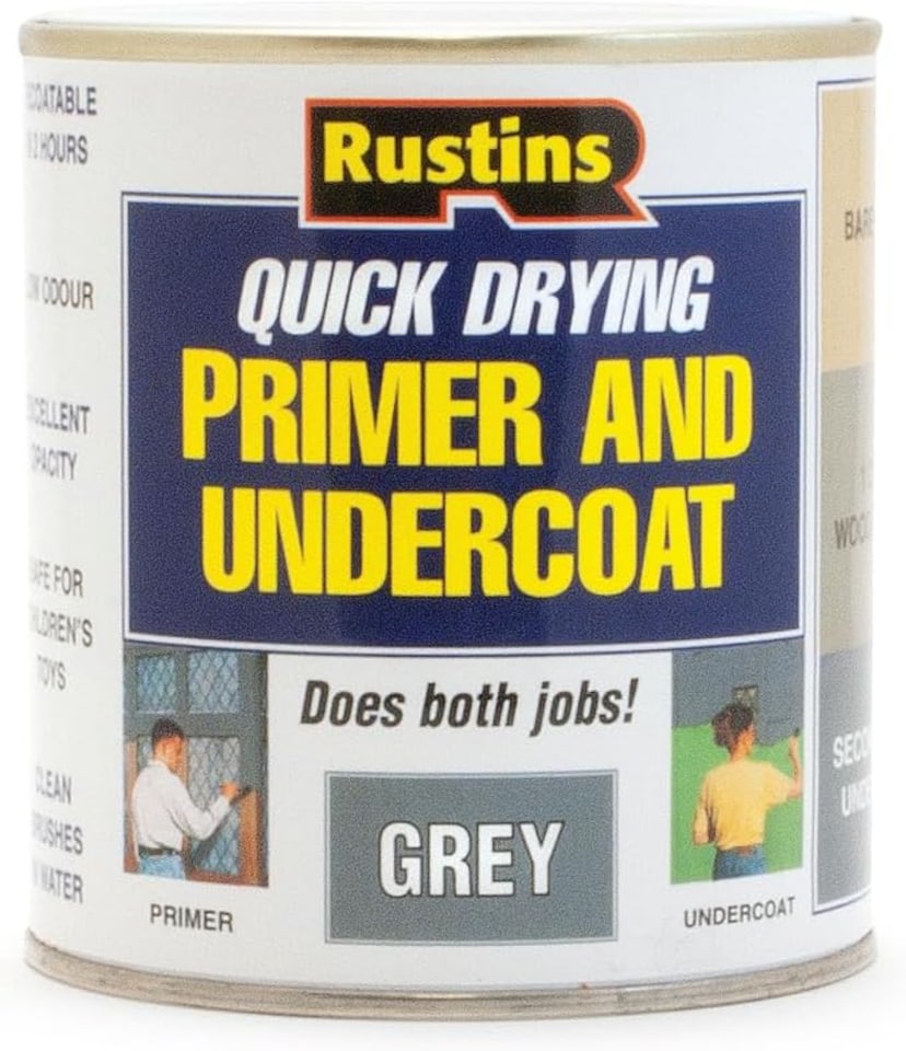 image 1 of Rustins Quick Drying Primer And Undercoat Grey 2.5L