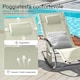 image 5 of SoBuy OGS28-MIX2,Set of 2 Outdoor Garden Rocking Sun Lounger Recliner Relaxing Chair