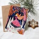 image 3 of Greeting Card Winter Wonderland Fairy Princess Vibrant Folk Art For Child Kids Xmas Christmas Card