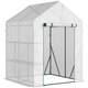 image 1 of Outsunny Greenhouse for Outdoor, Portable Gardening Plant Grow House w/ Shelf