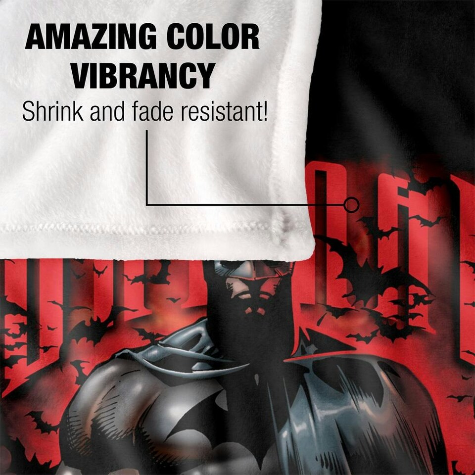 image 1 of Batman Character Art Blanket - Multicoloured - One Size (UTTV18657)