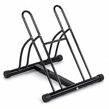 Double Heavy Duty Bike Bicycle Floor Parking Stand Holder Storage Rack