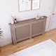 image 4 of Vida Designs Oxford Radiator Cover MDF Cabinet, Unfinished, 152cm