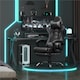 image 2 of Yaheetech Ergonomic Computer Chair with Massage Lumbar Pillow Black