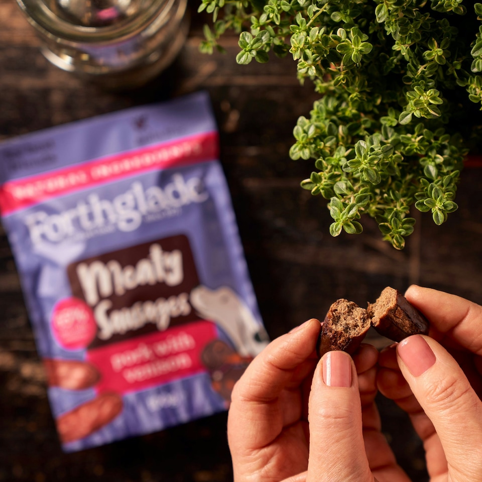 image 1 of Meaty Sausages Pork & Venison Dog Treats (4x100g)