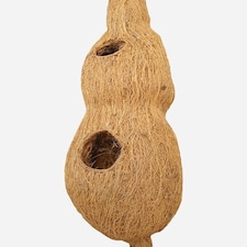 Bird Nest - Fibre/Coconut Shell/Rubber - Double - L16 x H40 cm Brown | One Size
