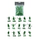 image 2 of Bag of 50 Traditional Green Plastic Toy Soldiers for Army Military War Games