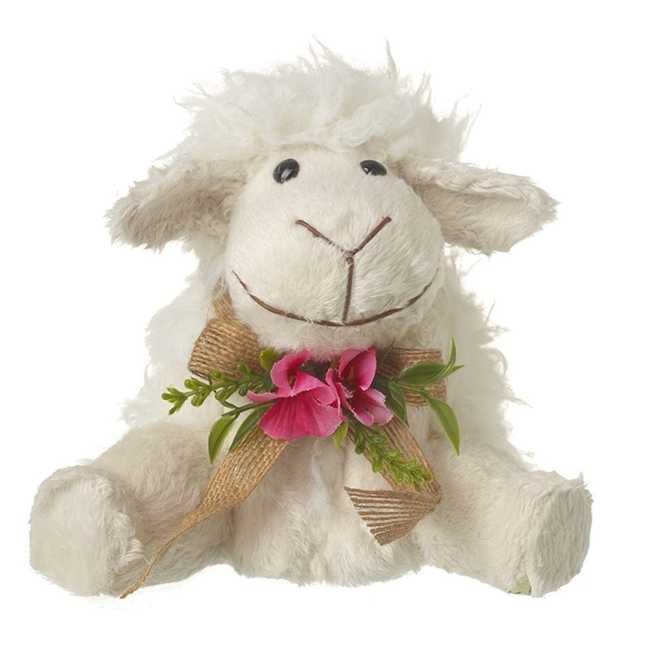 Heaven Sends Floral Sitting Sheep Easter Decoration