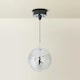 image 2 of ValueLights Disco Ball Silver Ceiling Light Pendant | Silver