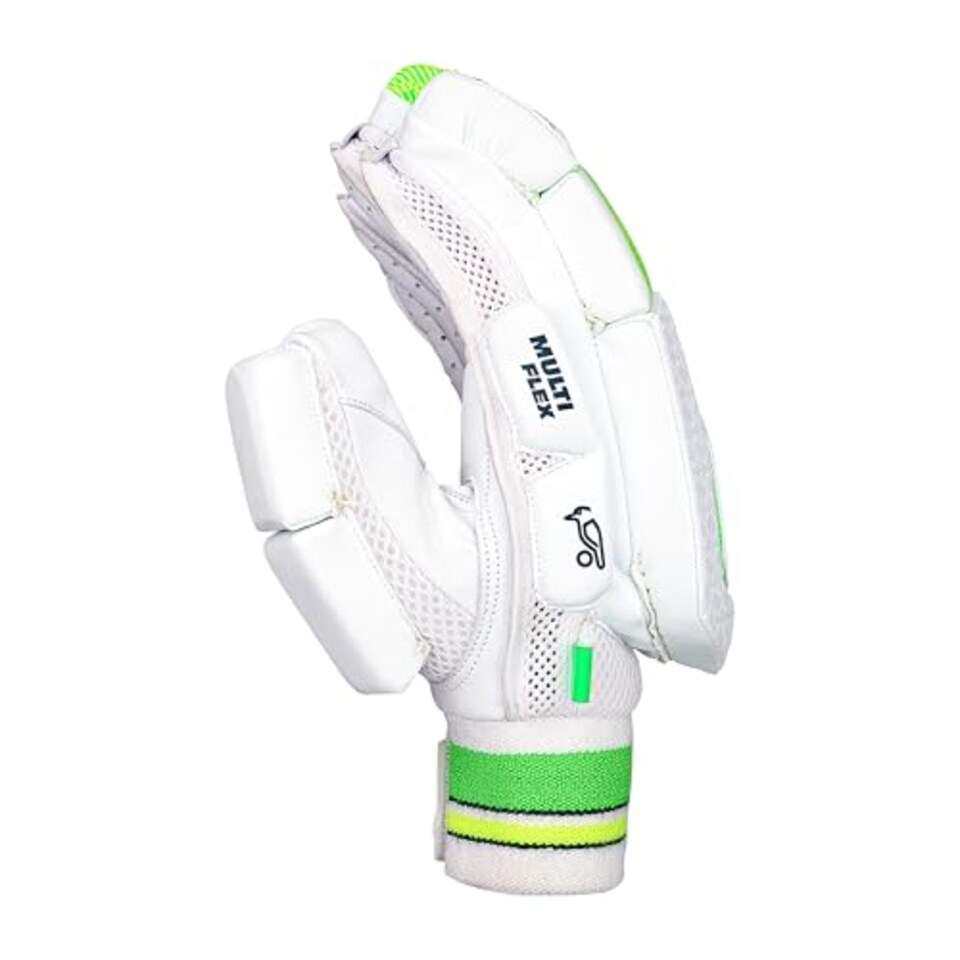 image 1 of Kookaburra Kahuna 3.1 Batting Gloves (Youth Right Hand), White & Lime