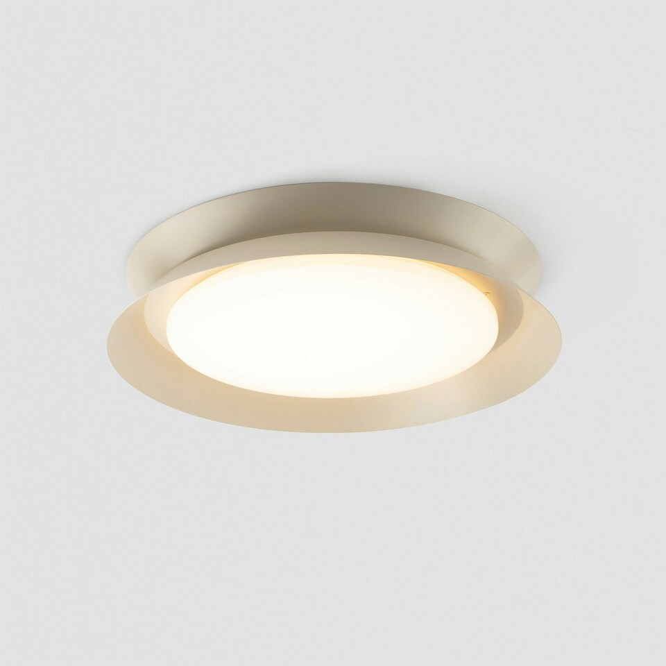 image 1 of Tender Flush Ceiling Light Light Grey 2700K