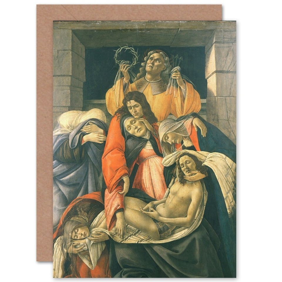 image 1 of Sandro Botticelli Lamentation Over Dead Art Card