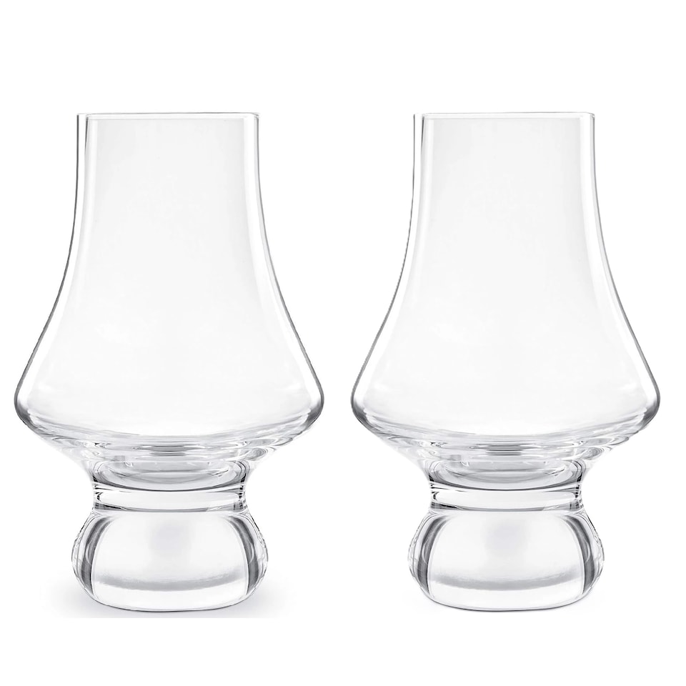 image 1 of Set of 2 Final Touch Crystal Whiskey Tasting Glass 195ml - Clear