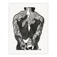 image 3 of Reijer Stolk Anatomical Study Of Mans Back Muscles Framed Wall Art Print A3