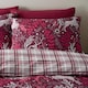 image 3 of Winter Stags Christmas Red Duvet Cover Set | Red | Burgundy | Single