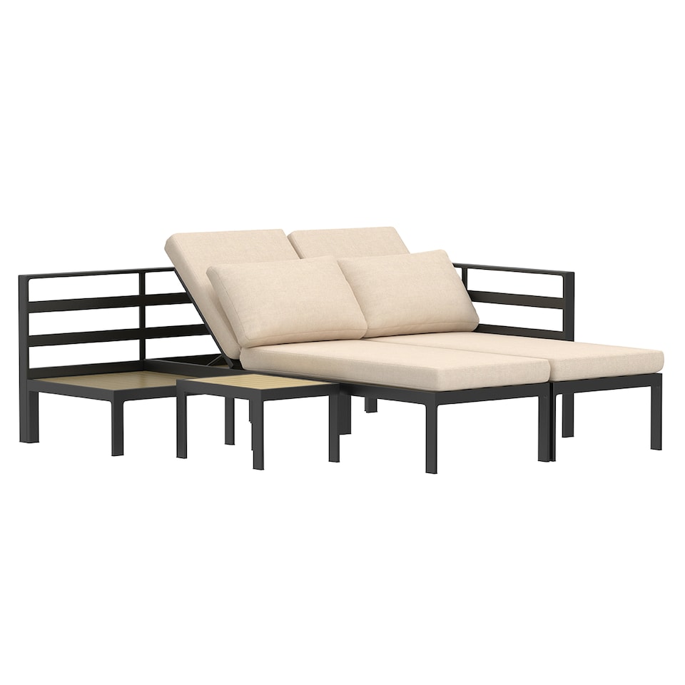 image 1 of Charles Bentley Lagos Modular Aluminium Lounge Set
