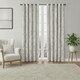 image 2 of Crushed Velvet Eyelet Curtains Luxurious Finish for Contemporary Homes | Cream | (W) 117cm x (L) 182cm