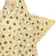 image 3 of Living and Home Christmas Tree Star Topper Golden Glitter Ornaments - Star night